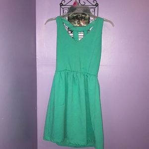 Teal blue dress